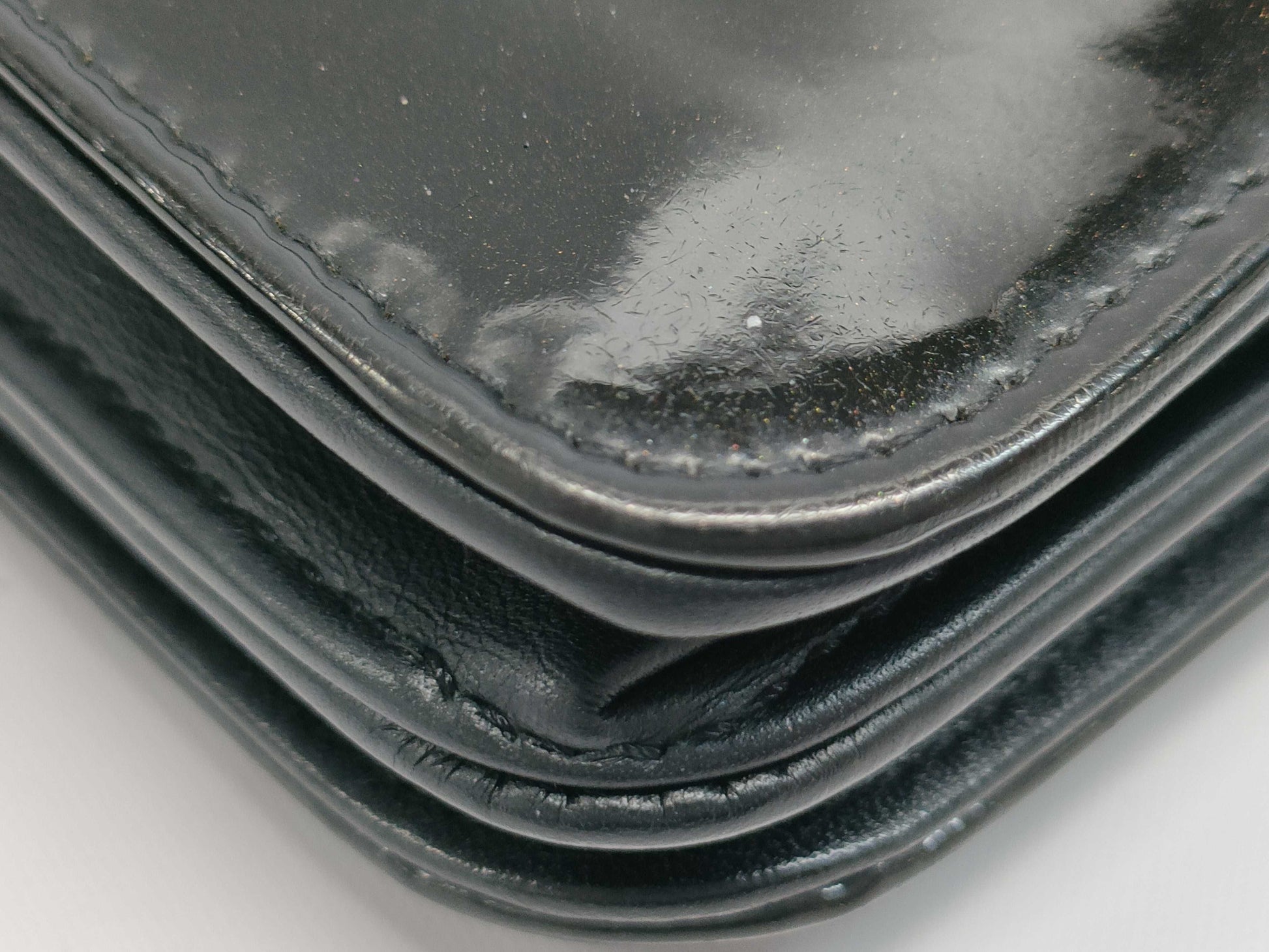 CHANEL Enamel Coco Mark Rhinestone Wallet