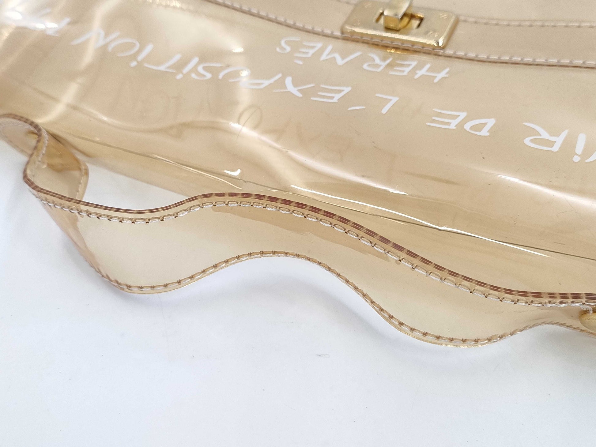 HERMES Vinyl Kelly Handbag