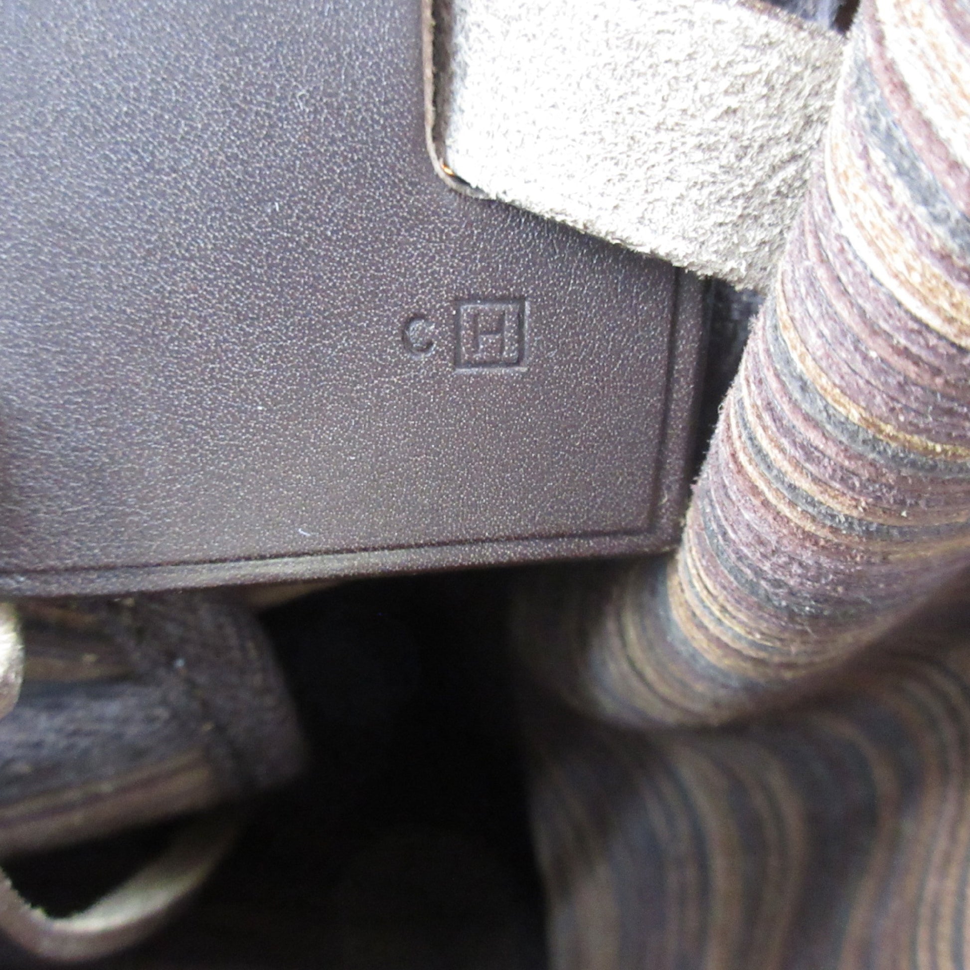 HERMES Cabas PM Handbag with H Stamp, Vibrato Leather, Brown, Gold Hardware, Handbag, Shoulder Bag, Tote Bag