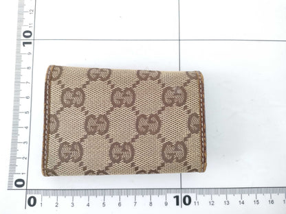 GUCCI GG Canvas Gucci Key Case/Key Holder