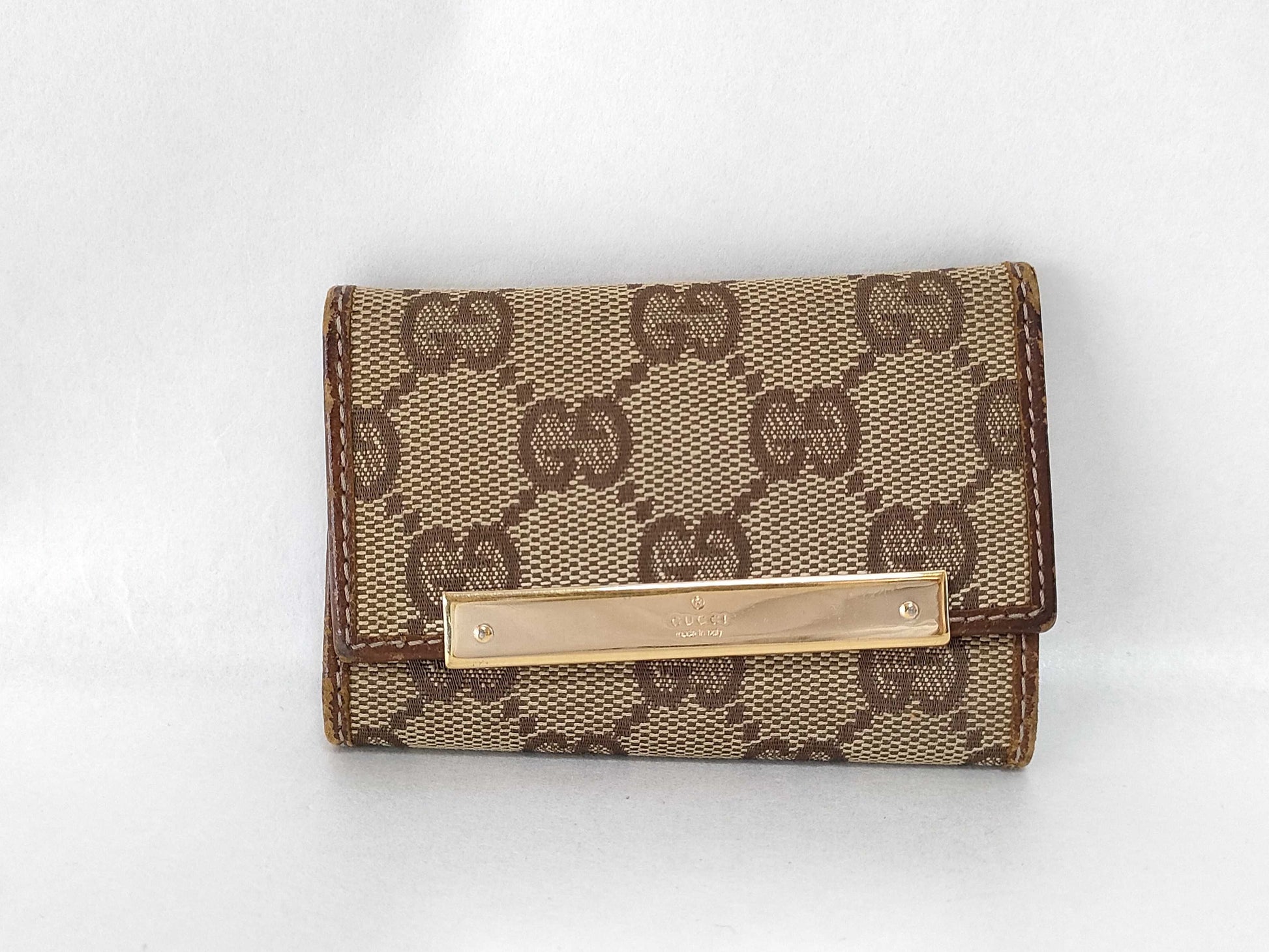 GUCCI GG Canvas Gucci Key Case/Key Holder