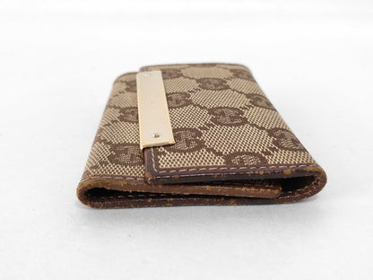 GUCCI GG Canvas Gucci Key Case/Key Holder