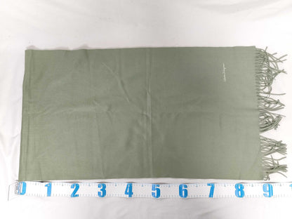 Salvatore Ferragamo 100% Cashmere Scarf with Embroidered Logo
