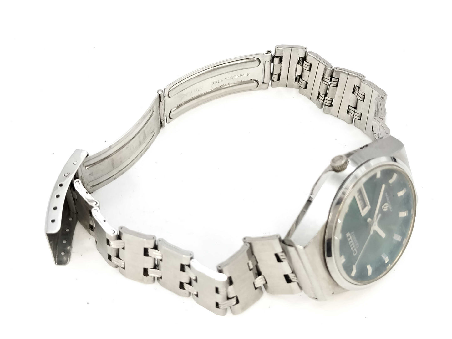 CITIZEN Crystron 4-860535K 60102767 Quartz Green Dial Boys' Watch