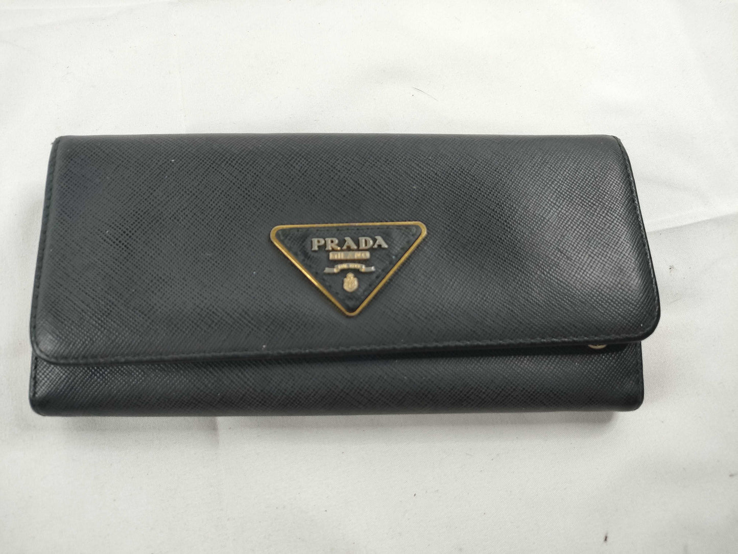 PRADA PRADA Saffiano Long Wallet with Card Holder