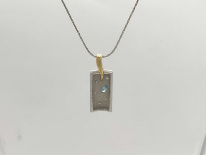Koji Iwakura D0.23/0.05ct PT900/K18/METAL 8.0g Necklace 