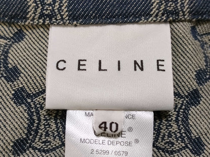 CELINE Paris Macadam Leather Piping Vest Top