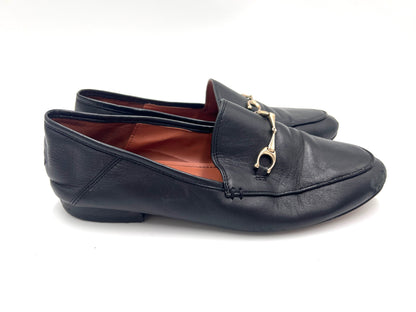 COACH Leather Horsebit Loafers, Black, Size 37.5