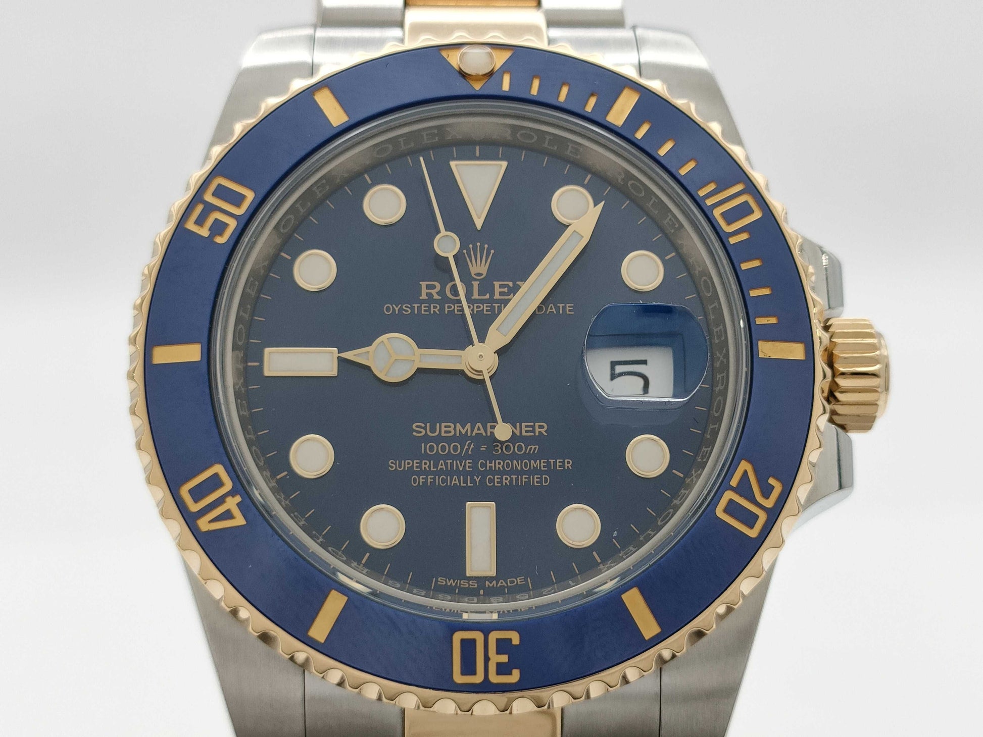 ROLEX 116613LB 1258D686 Blue Dial Men's Watch
