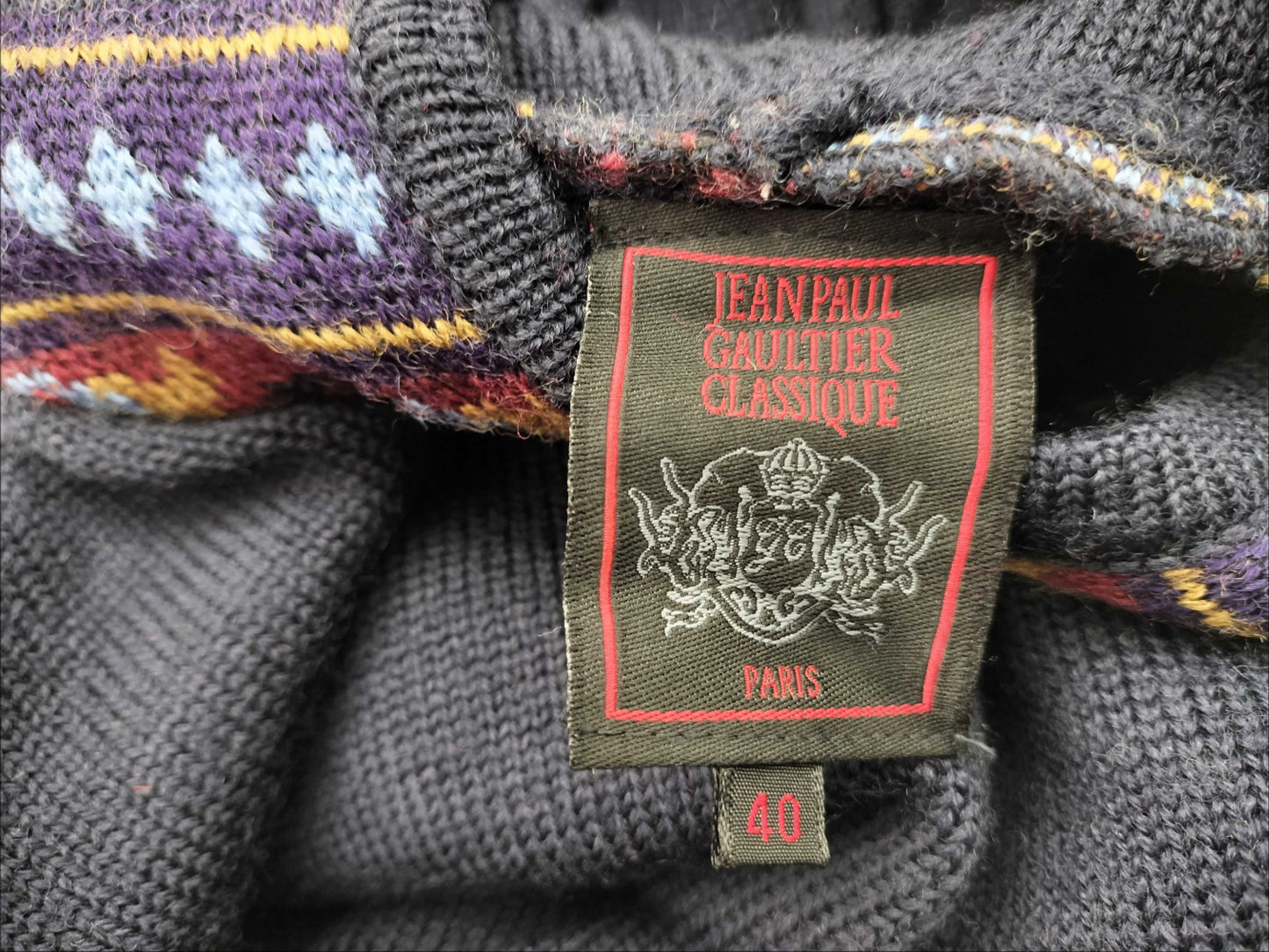 Jean Paul Gaultier knit hoodie top