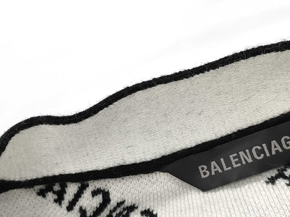 BALENCIAGA BALENCIAGA 719649 Logomaia All Over Cardigan Knit Cardigan Size 4 Unused with tags Cardigan