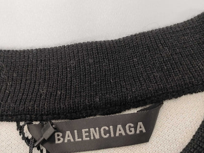 BALENCIAGA logomania all-over knit top, size S, 724858, unused with tags