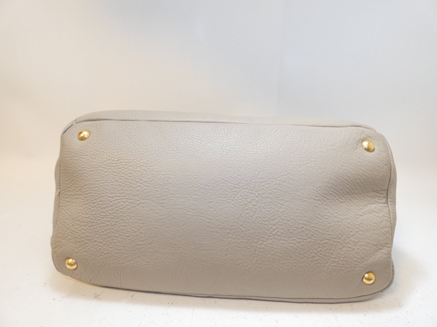 PRADA Vitello Front Logo Hand Tote Handbag