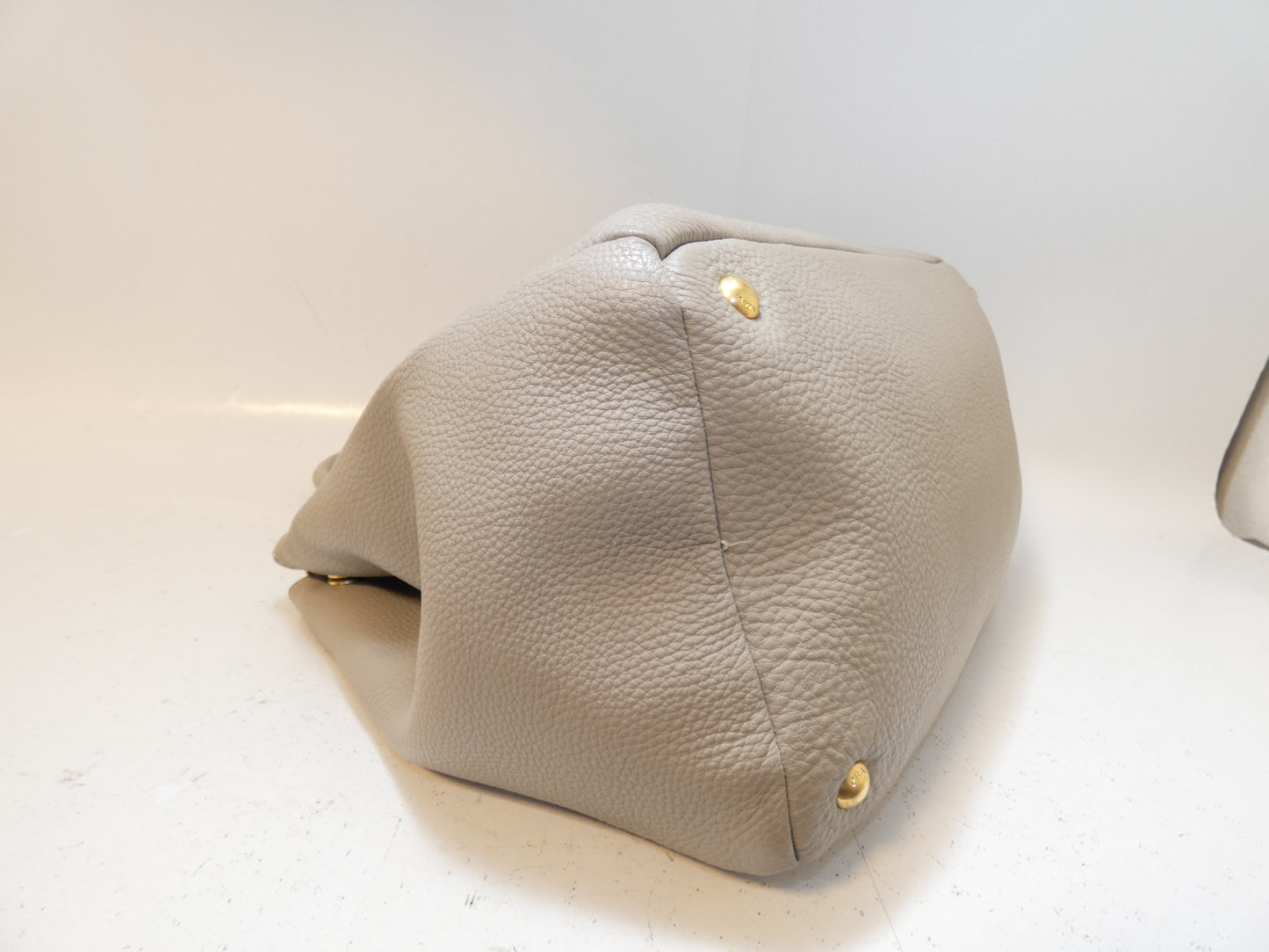 PRADA Vitello Front Logo Hand Tote Handbag