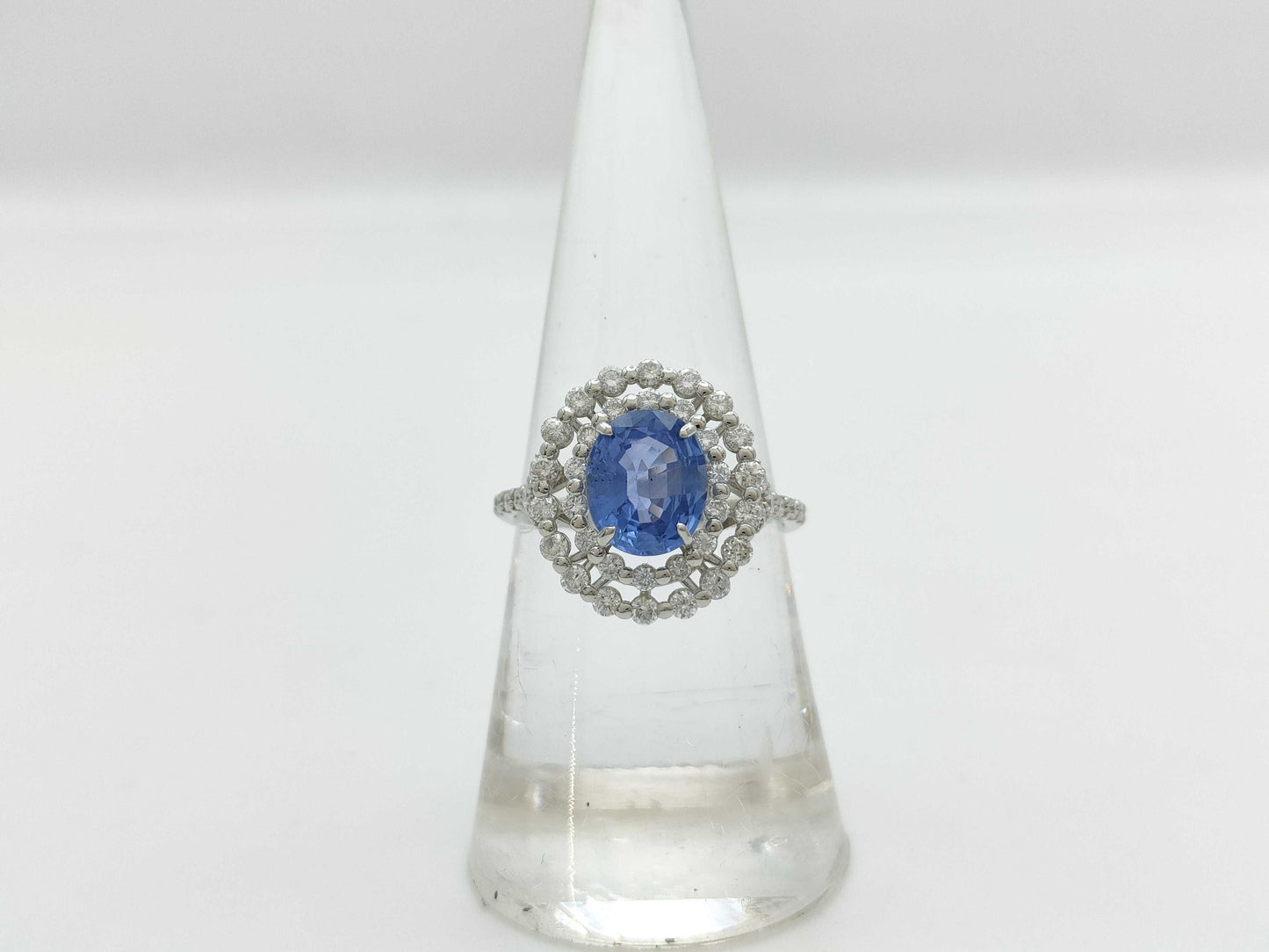 S1.639ct D0.61ct PT900 3.9g Ring 