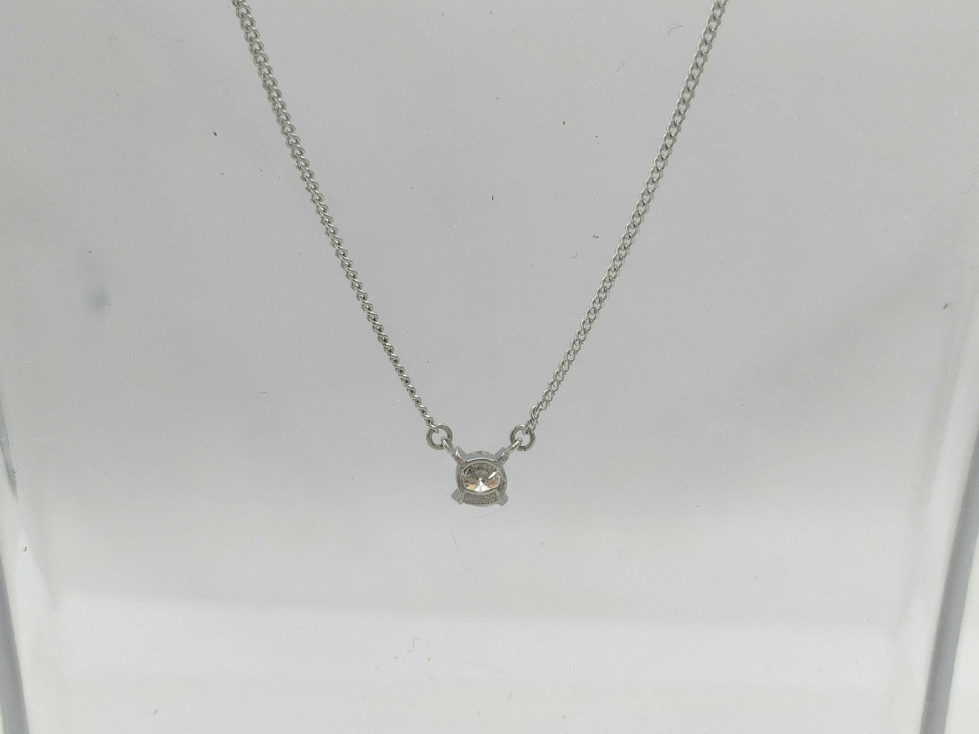 D0.328ct PT900/PT850 3.8g Necklace 