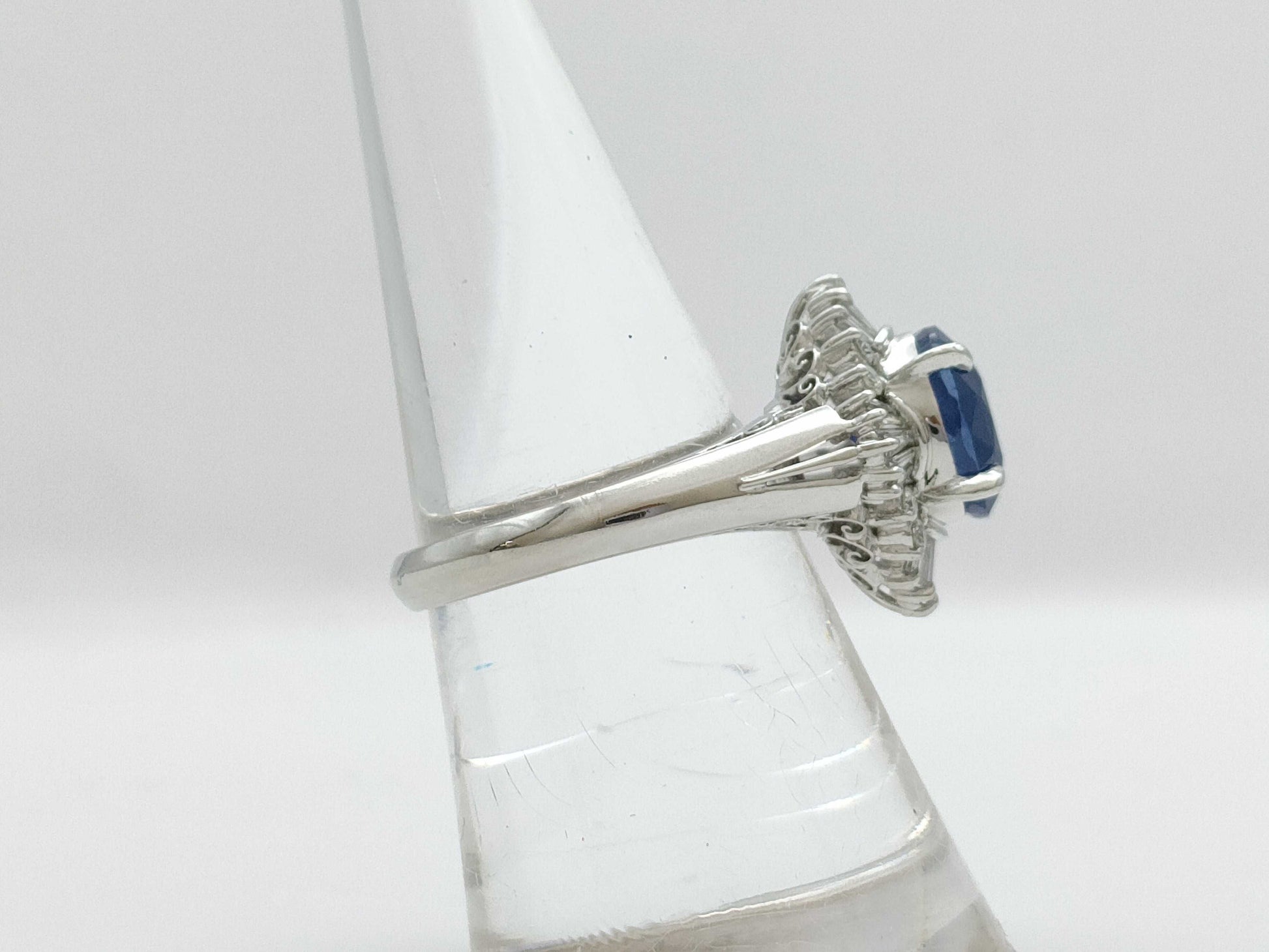 S3.39ct D0.43ct PT900 7.8g Ring 