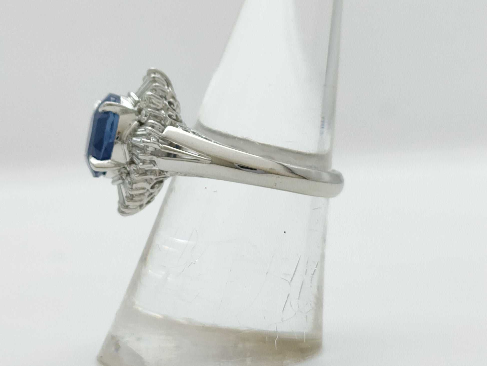 S3.39ct D0.43ct PT900 7.8g Ring 