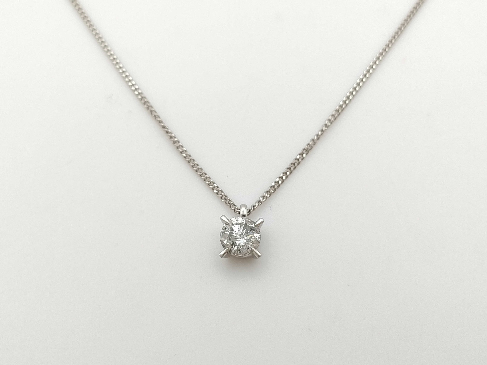 D1.17ct PT900/PT850 5.2g Necklace 