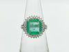 E2.40ct D0.25ct PT900 7.5g Ring 