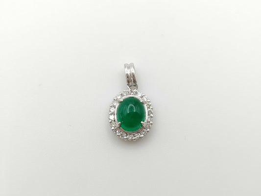 E1.57ct D0.31ct PT900 2.4g Pendant Top 