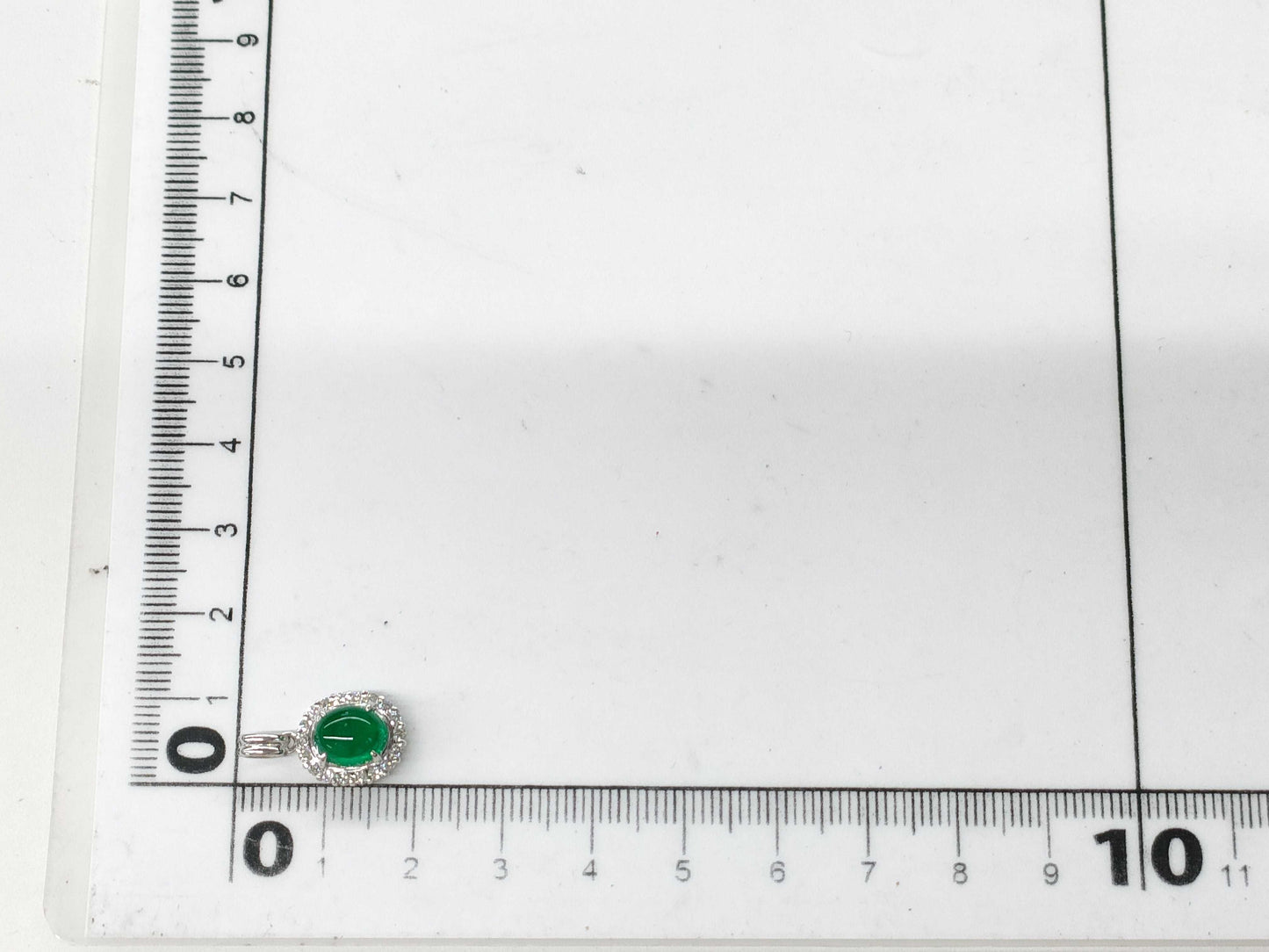 E1.57ct D0.31ct PT900 2.4g Pendant Top 