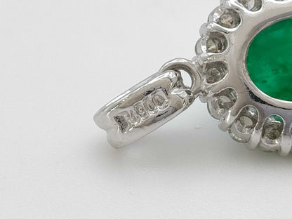 E1.57ct D0.31ct PT900 2.4g Pendant Top 