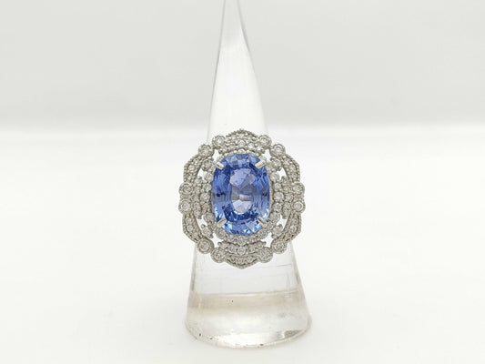 S8.43ct D1.22ct PT950 13.2g Ring 