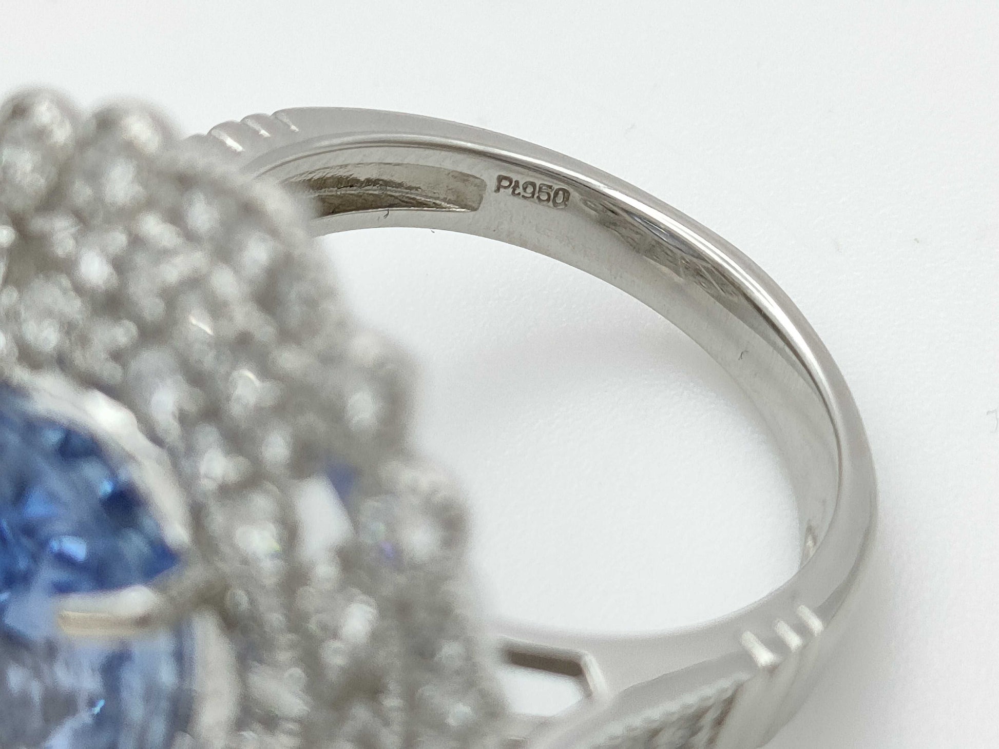 S8.43ct D1.22ct PT950 13.2g Ring 