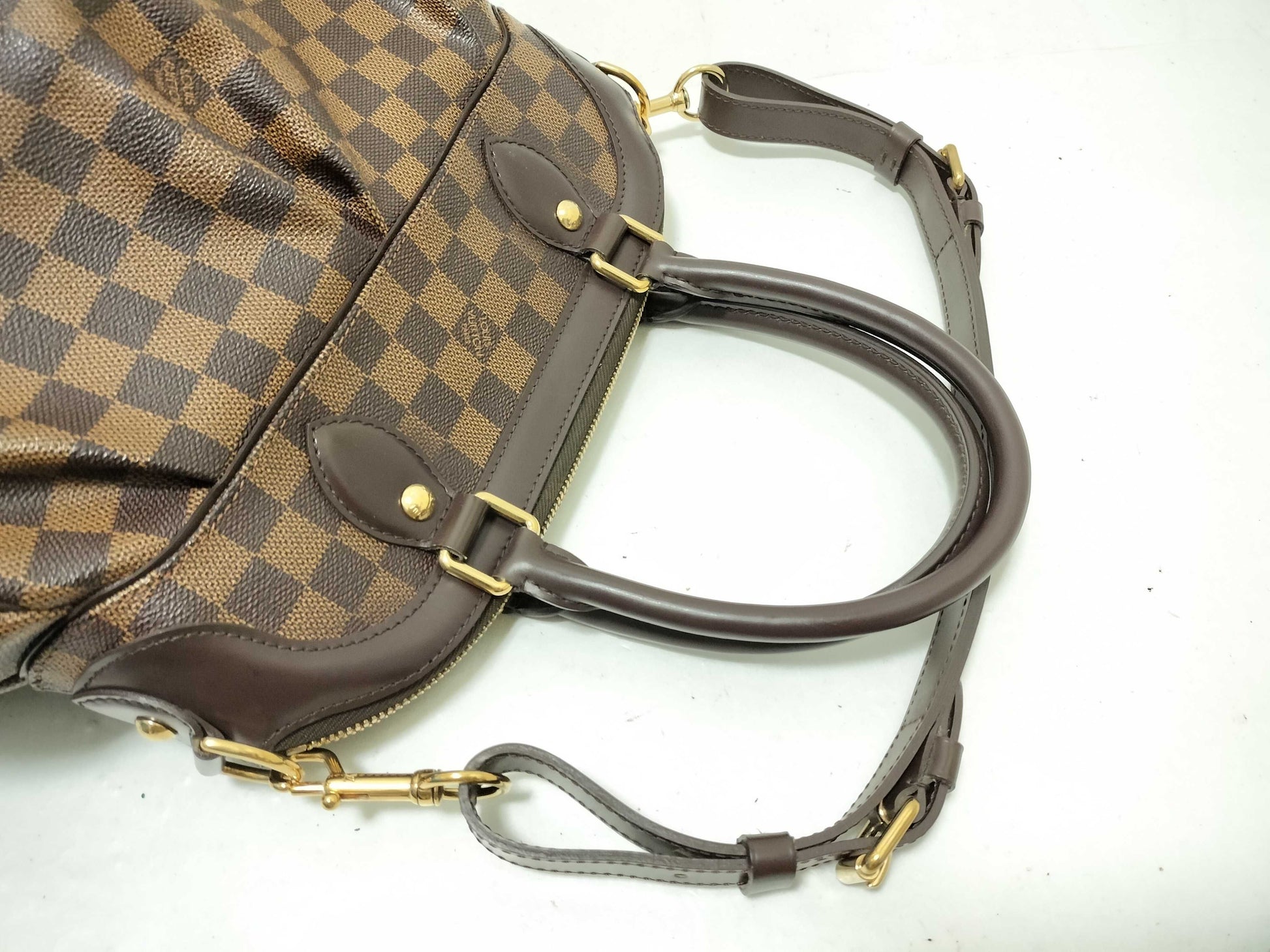 LOUIS VUITTON Damier Trevi PM Handbag Shoulder Bag Serial Handbag