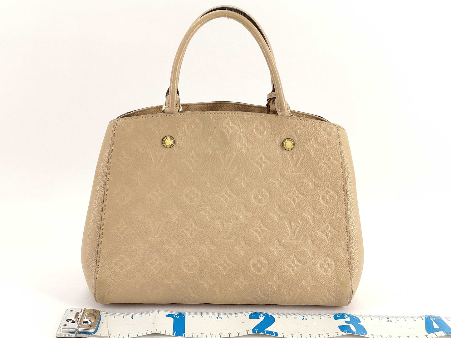 LOUIS VUITTON Monogram Empreinte Louis Vuitton Monogram Empreinte Montaigne MM M41194 Handbag