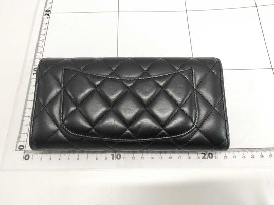 CHANEL CHANEL Long Wallet Silver Hardware Wallet