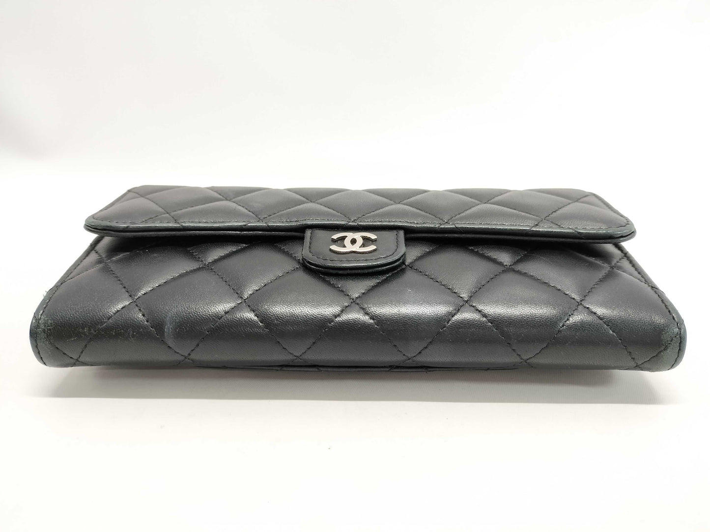 CHANEL CHANEL Long Wallet Silver Hardware Wallet