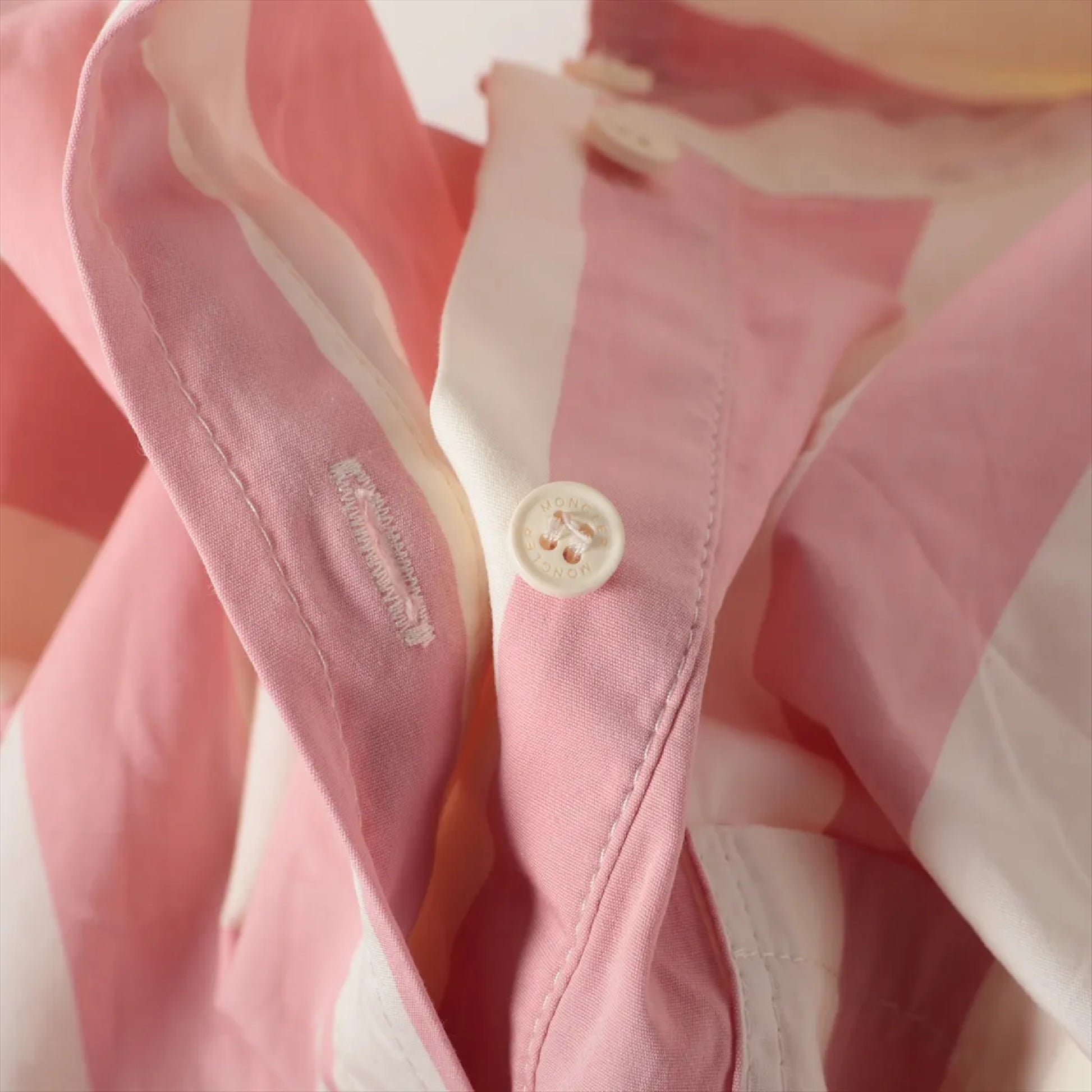 MONCLER Cotton Shirt I19542G00011 with Belt, Size 10, 140cm