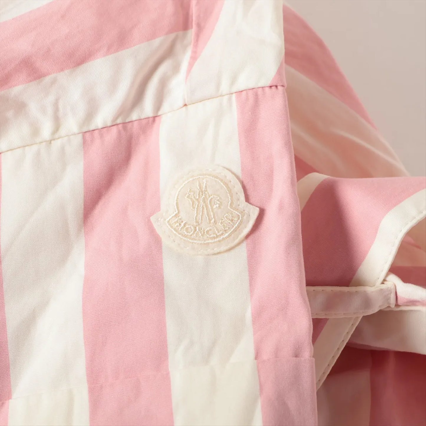 MONCLER Cotton Shirt I19542G00011 with Belt, Size 10, 140cm