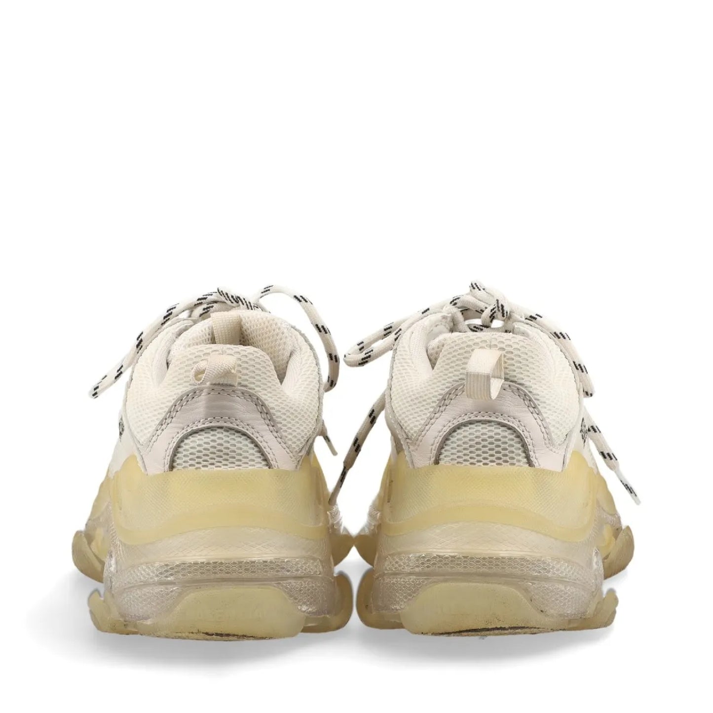 BALENCIAGA Triple S Leather Sneakers, Size 24cm