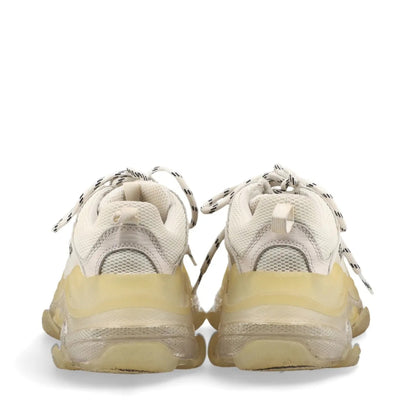 BALENCIAGA Triple S Leather Sneakers, Size 24cm