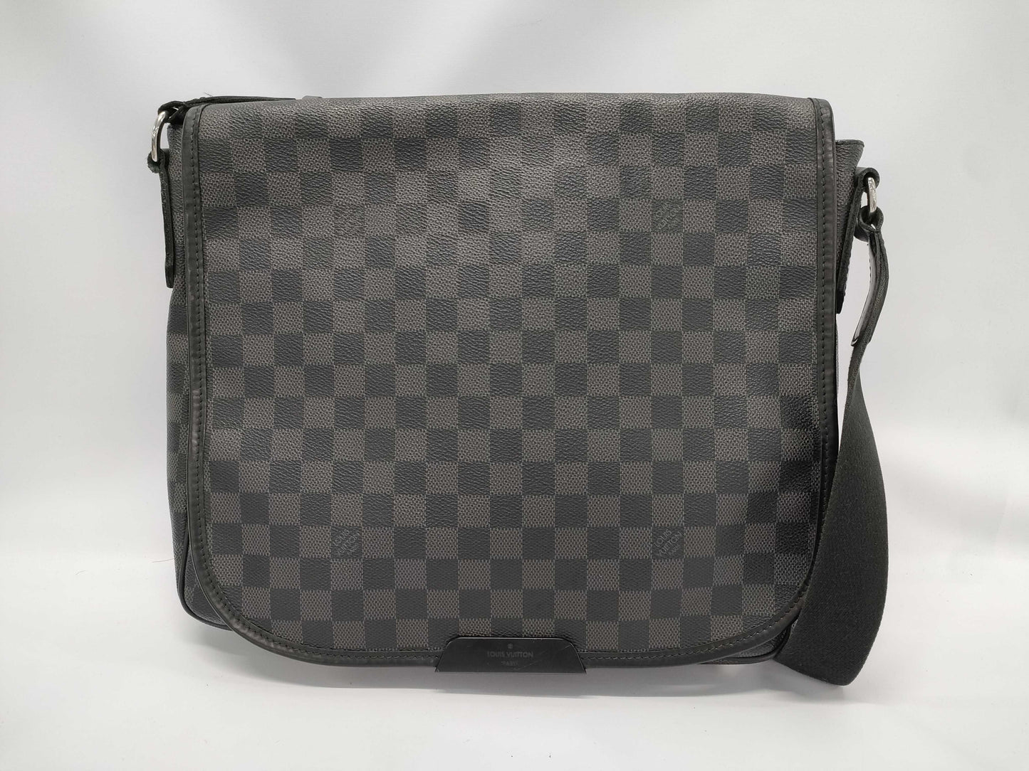 LOUIS VUITTON Damier Graphite Flap Crossbody Bag Shoulder Bag