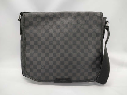 LOUIS VUITTON Damier Graphite Flap Crossbody Bag Shoulder Bag