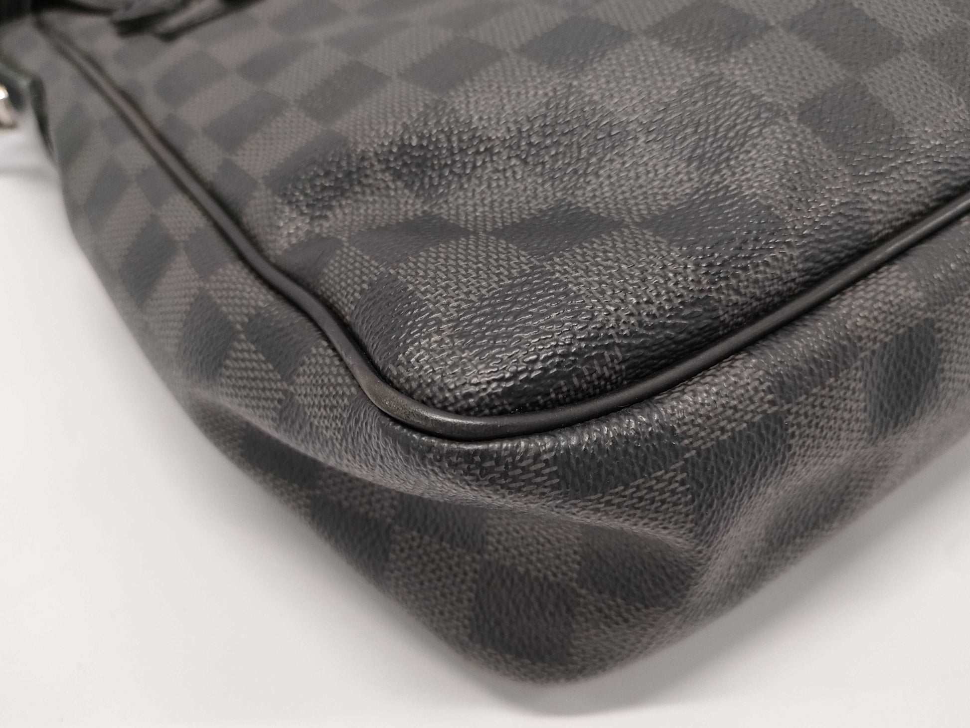 LOUIS VUITTON Damier Graphite Flap Crossbody Bag Shoulder Bag