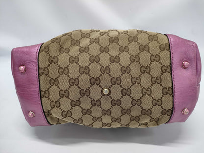GUCCI Gucci Red Monogram Shoulder Bag with Strap Tote Bag