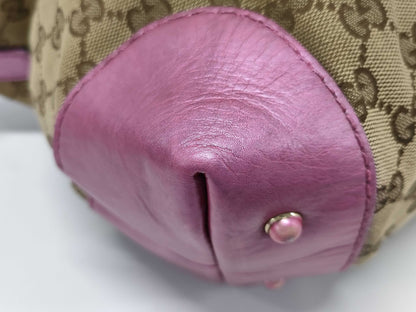 GUCCI Gucci Red Monogram Shoulder Bag with Strap Tote Bag