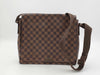 LOUIS VUITTON Damier Ebene Brown Flap Crossbody Bag Shoulder Bag