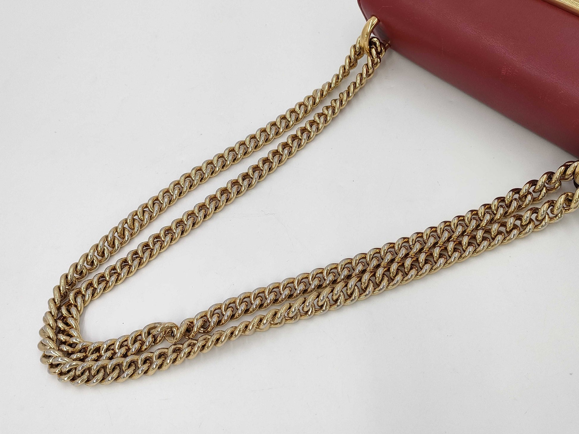 GUCCI Gucci Red Studded Monogram Round Shoulder Bag Shoulder Bag