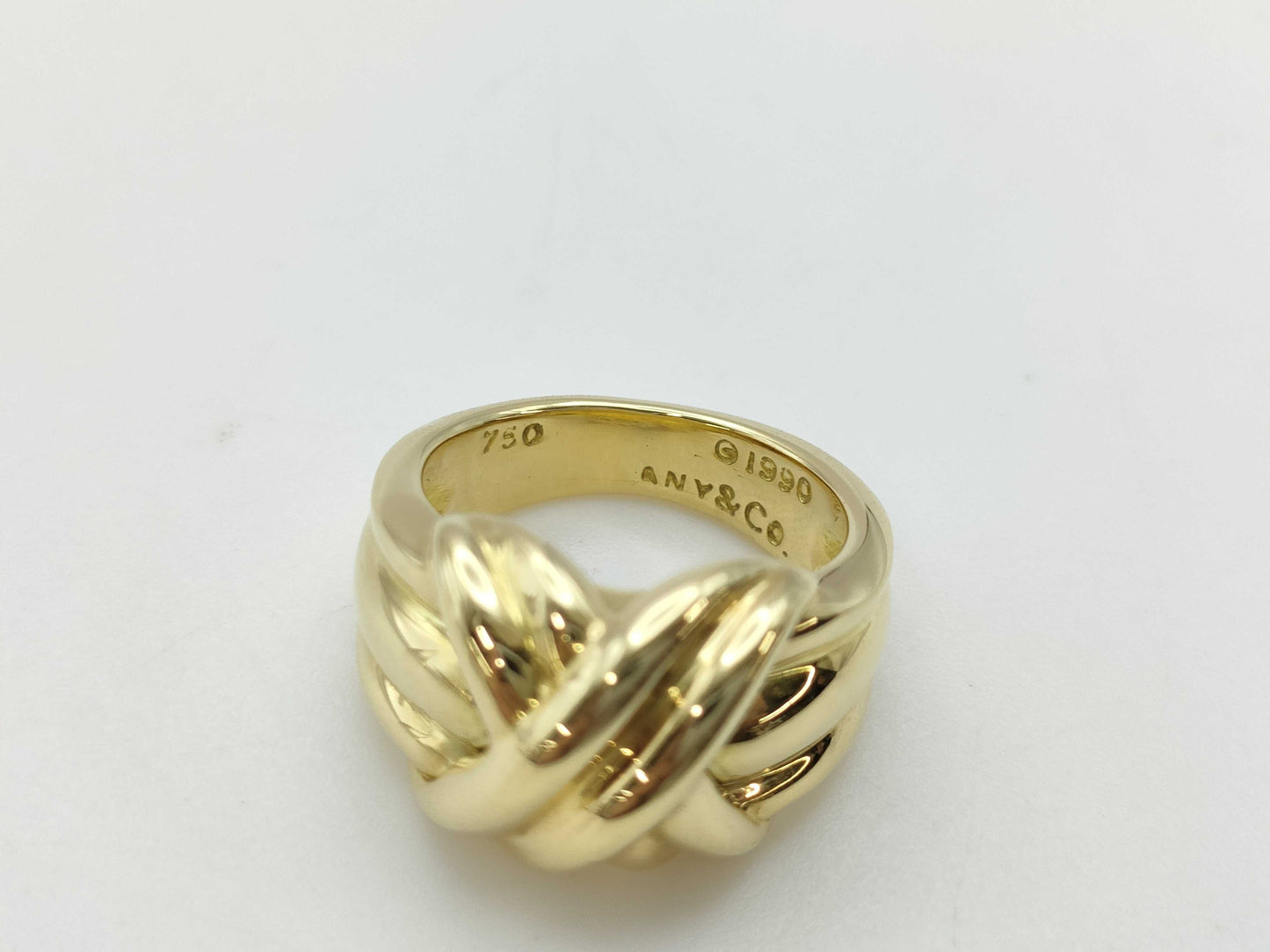 Tiffany & Co. Signature Yellow Gold 750 11.6g Ring 