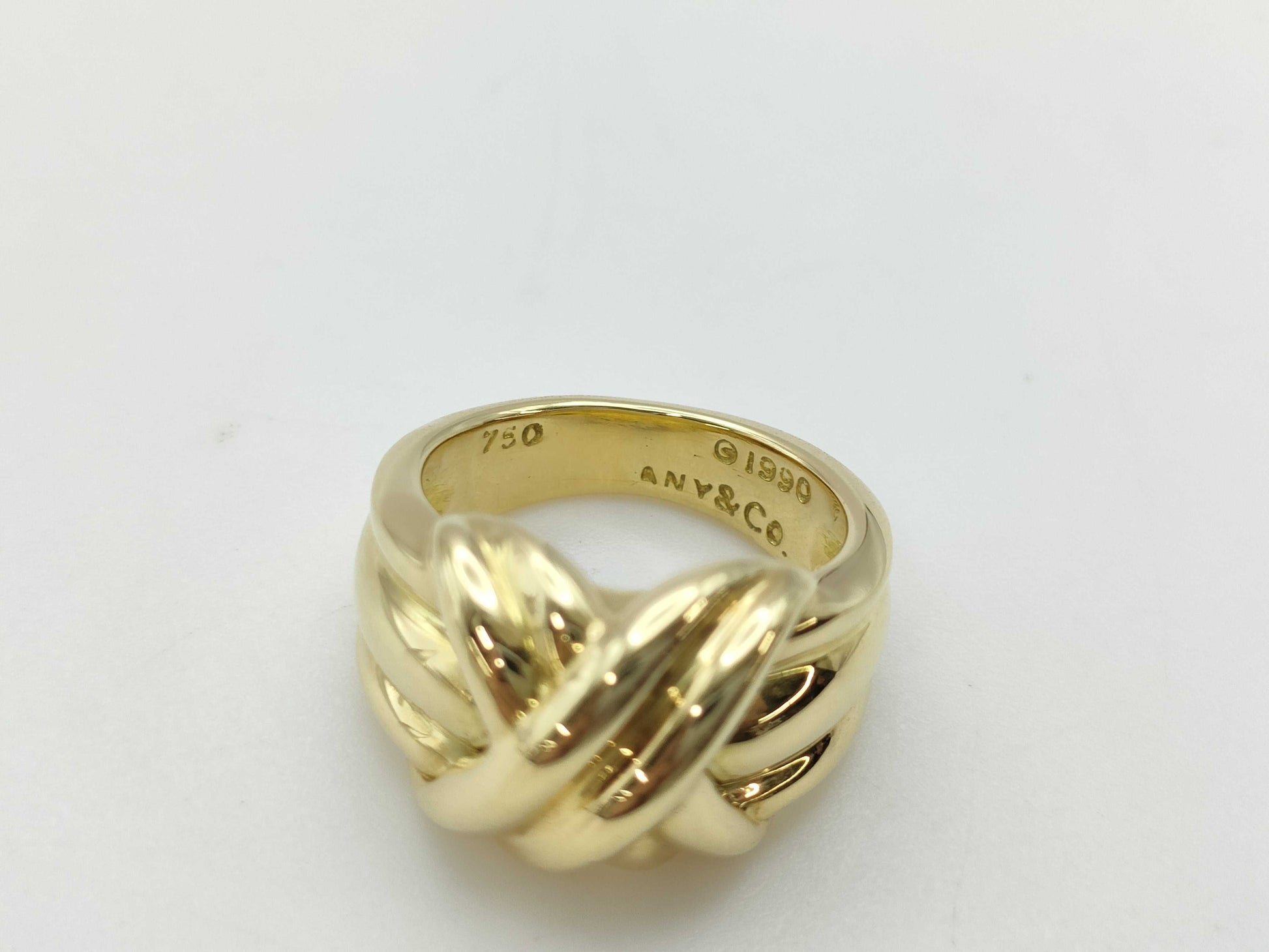 Tiffany & Co. Signature Yellow Gold 750 11.6g Ring 
