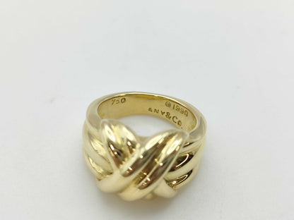 Tiffany & Co. Signature Yellow Gold 750 11.6g Ring 