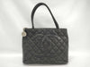 CHANEL Caviar Leather Reproduction Tote Bag with Silver Hardware
