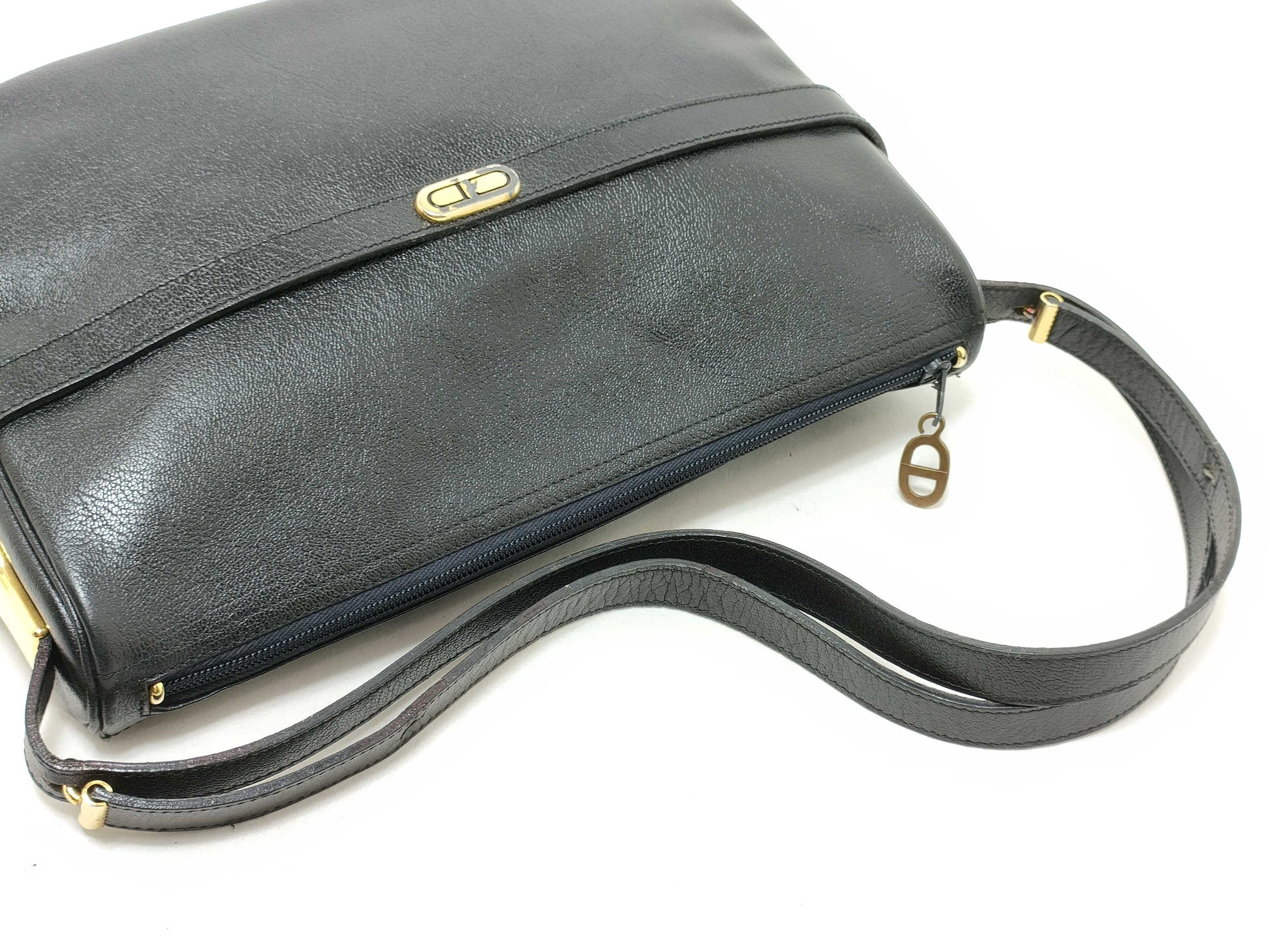 Dior Christian Dior CD logo shoulder bag black shoulder bag