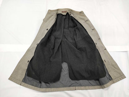 Paul Smith Glen Check Trench Coat with Cashmere Lining, Men's, Size M